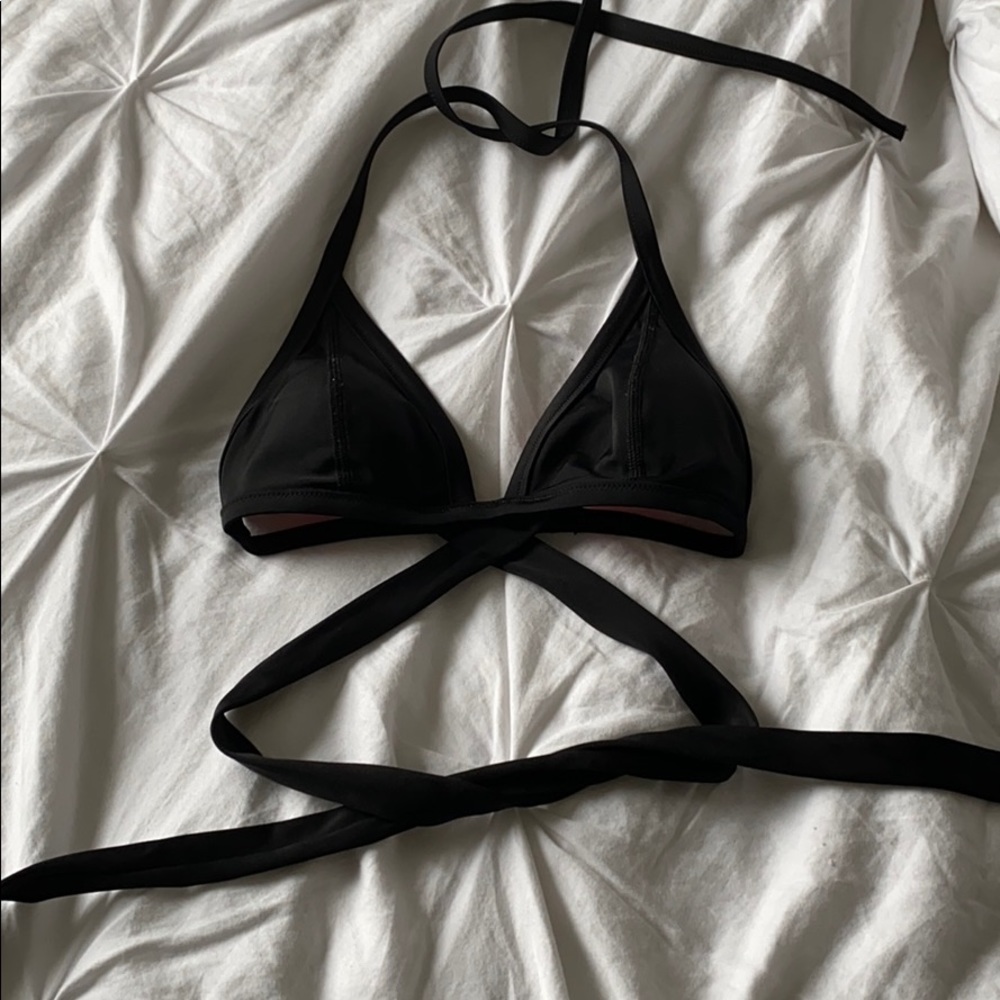 Black wrap around bikini top from PINK